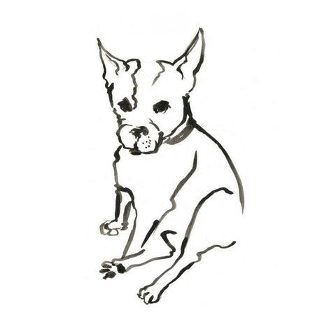 WAG: The Dog VIII Black Modern Wood Framed Art Print by Binder, Vanessa