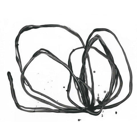 Twine Bundle I White Modern Wood Framed Art Print by Vess, June Erica