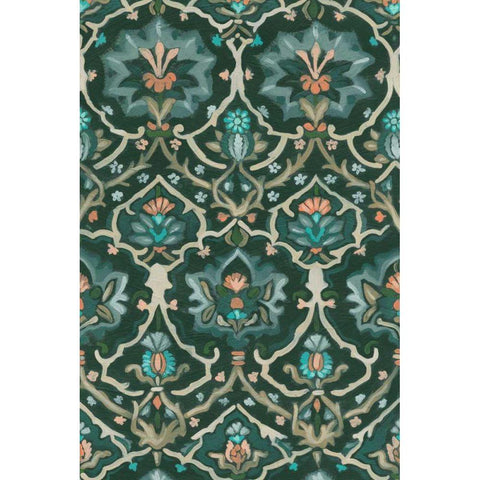 Verdant Tapestry IV White Modern Wood Framed Art Print by Vess, June Erica