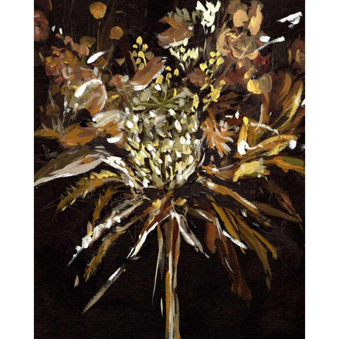 Floral Celebration I White Modern Wood Framed Art Print by Wang, Melissa