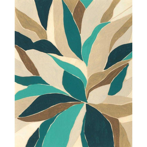 Colorblock Blossom II White Modern Wood Framed Art Print by Vess, June Erica