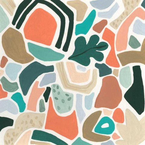 Tonal Aggregate II Black Modern Wood Framed Art Print by Vess, June Erica