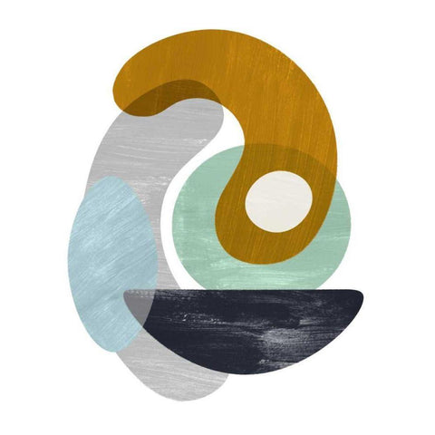 Naturess II Black Modern Wood Framed Art Print with Double Matting by Popp, Grace