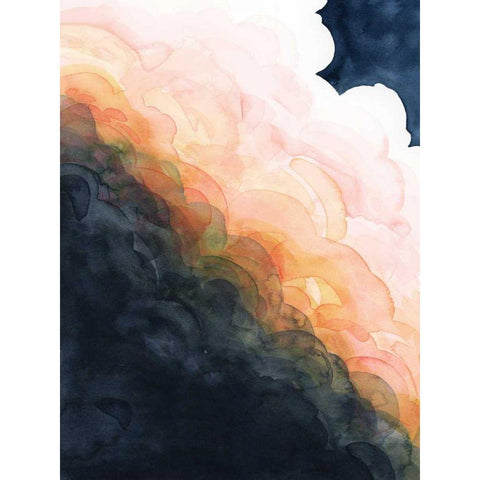 Sunset Storm I Gold Ornate Wood Framed Art Print with Double Matting by Popp, Grace