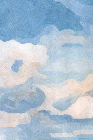 The Clouds III Black Ornate Wood Framed Art Print with Double Matting by Caroline, Emma