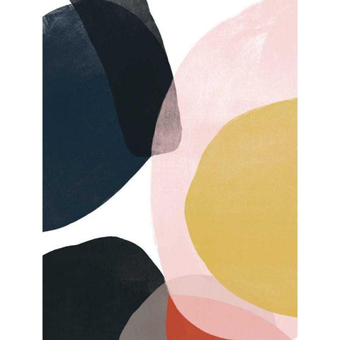 Layer Cycle IV Black Modern Wood Framed Art Print by Vess, June Erica