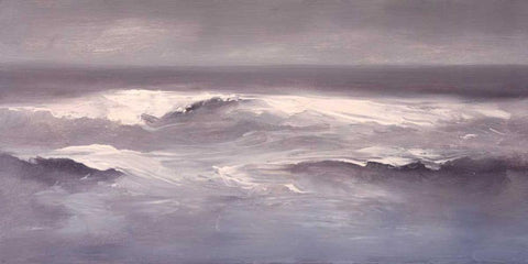 Gentle Seas Black Ornate Wood Framed Art Print with Double Matting by Finch, Sheila