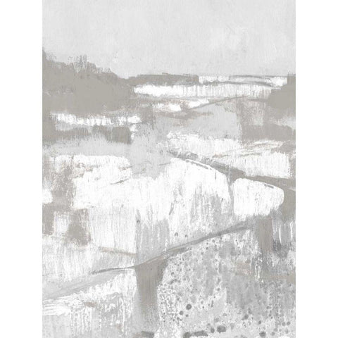 Neutral Fields II Black Modern Wood Framed Art Print by Goldberger, Jennifer