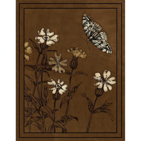 Gilded Blossom I Gold Ornate Wood Framed Art Print with Double Matting by Vision Studio