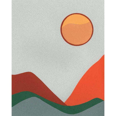 Madera Heat III White Modern Wood Framed Art Print by Moore, Regina