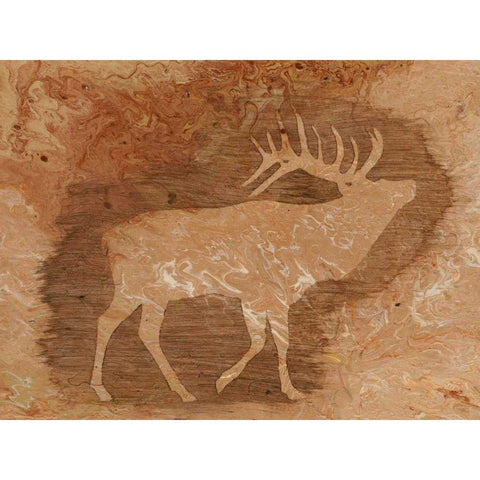 Lodge Chaperone III Black Modern Wood Framed Art Print by Moore, Regina