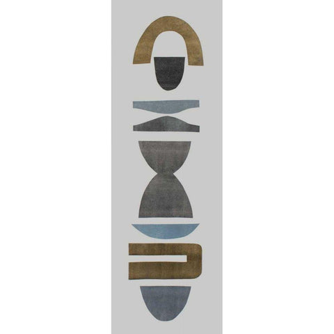 Neutral Totems VI Gold Ornate Wood Framed Art Print with Double Matting by Delamater, Rob