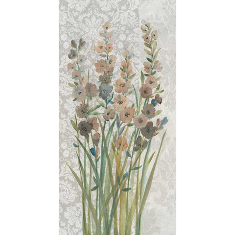 Patch of Wildflowers II Black Modern Wood Framed Art Print by OToole, Tim