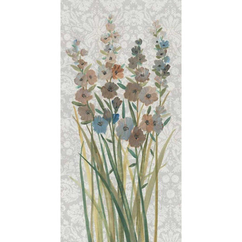 Patch of Wildflowers III Gold Ornate Wood Framed Art Print with Double Matting by OToole, Tim