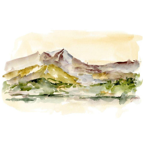 Plum Ridge I White Modern Wood Framed Art Print by Harper, Ethan