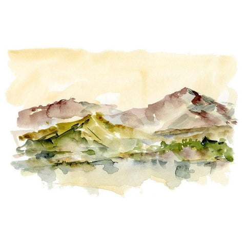 Plum Ridge II White Modern Wood Framed Art Print by Harper, Ethan