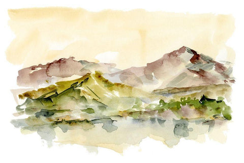 Plum Ridge II Black Ornate Wood Framed Art Print with Double Matting by Harper, Ethan