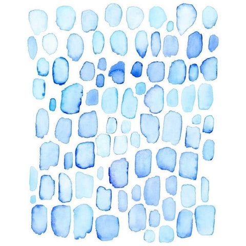 Ice Cubes I White Modern Wood Framed Art Print by Popp, Grace