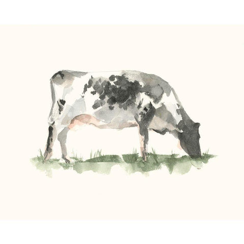 Grazing Farm Animal I Black Modern Wood Framed Art Print with Double Matting by Harper, Ethan