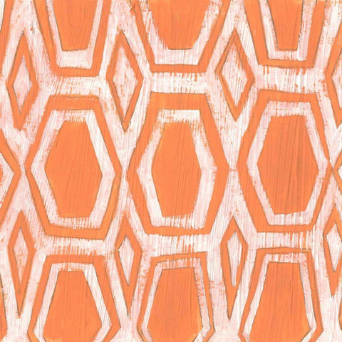 Eclectic Textile V White Modern Wood Framed Art Print by Vess, June Erica