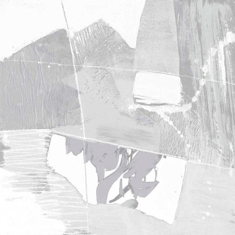 Composition Neutral II Black Modern Wood Framed Art Print with Double Matting by Goldberger, Jennifer