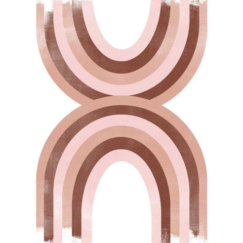 Arc Moderne IV White Modern Wood Framed Art Print by Vess, June Erica