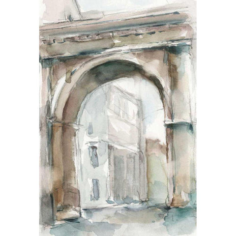 Watercolor Arch Studies III White Modern Wood Framed Art Print by Harper, Ethan