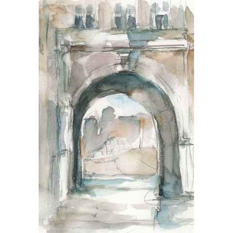 Watercolor Arch Studies IV Black Modern Wood Framed Art Print by Harper, Ethan