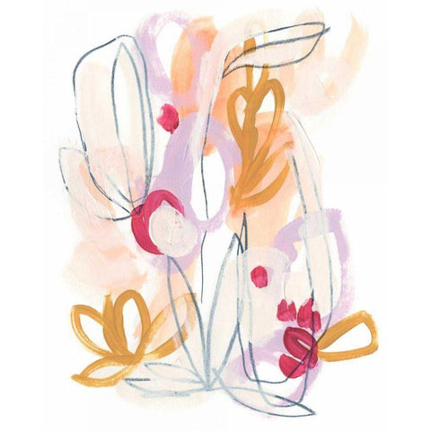 Balance Bloom IV White Modern Wood Framed Art Print by Vess, June Erica