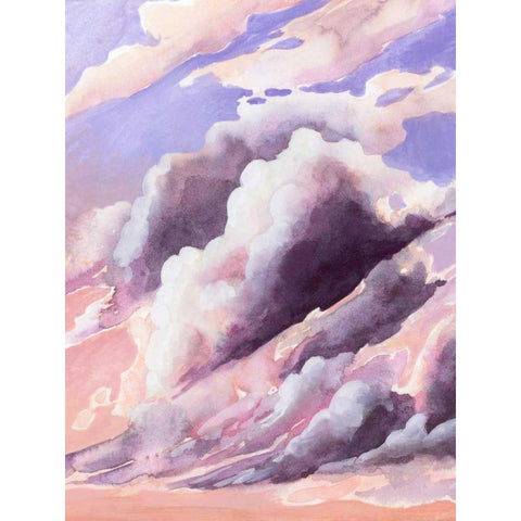 Amethyst Cumulus I Gold Ornate Wood Framed Art Print with Double Matting by Popp, Grace