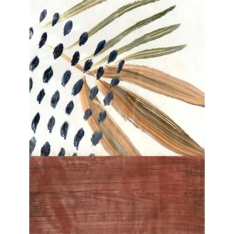 Ceramic Leaves III White Modern Wood Framed Art Print by Stramel, Renee W.