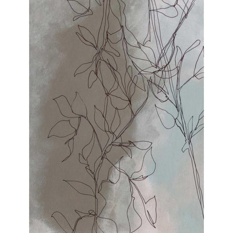 Windy Branch I Black Modern Wood Framed Art Print by Moore, Regina