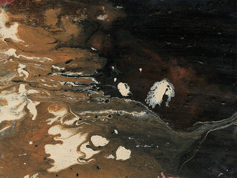 Dark Flow II Black Ornate Wood Framed Art Print with Double Matting by Moore, Regina