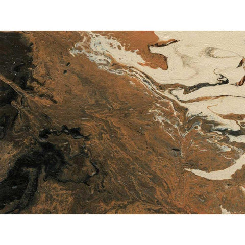 Dark Flow IV Black Modern Wood Framed Art Print by Moore, Regina