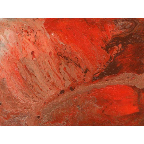 Autumn Bonfire I White Modern Wood Framed Art Print by Moore, Regina