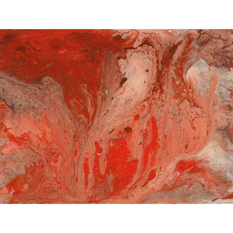 Autumn Bonfire II Black Modern Wood Framed Art Print by Moore, Regina