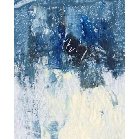 Sky Fall II White Modern Wood Framed Art Print by Combs, Joyce