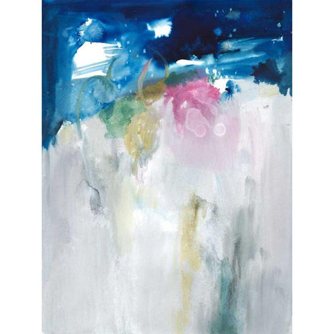Rising I White Modern Wood Framed Art Print by Combs, Joyce