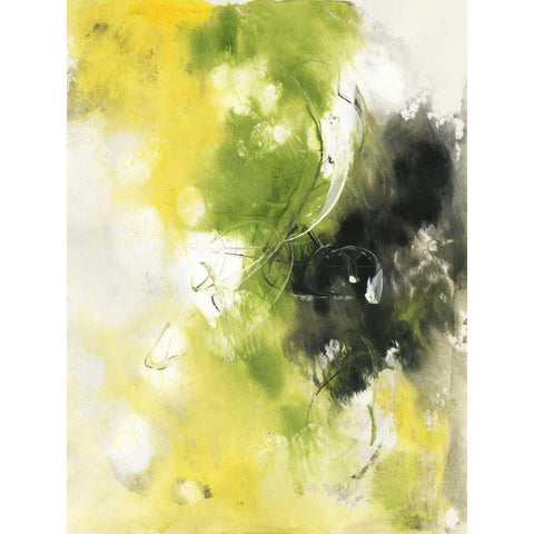 In Motion I White Modern Wood Framed Art Print by Combs, Joyce