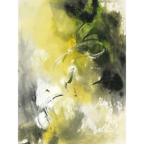 In Motion II White Modern Wood Framed Art Print by Combs, Joyce
