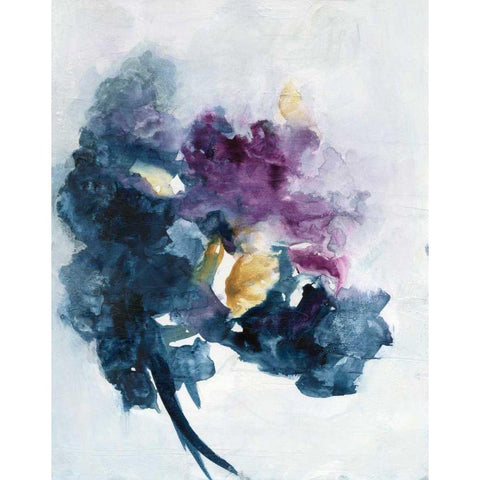 Bouquet I Black Modern Wood Framed Art Print by Combs, Joyce