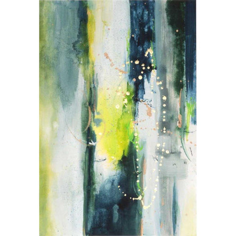 Treetops I White Modern Wood Framed Art Print by Combs, Joyce
