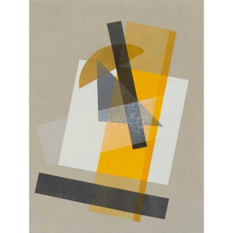 Homage to Bauhaus III Gold Ornate Wood Framed Art Print with Double Matting by Delamater, Rob