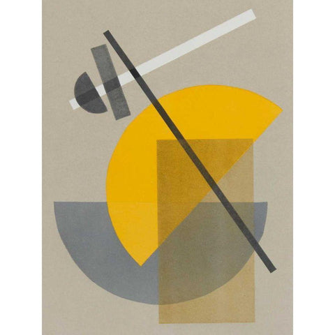 Homage to Bauhaus IV White Modern Wood Framed Art Print by Delamater, Rob