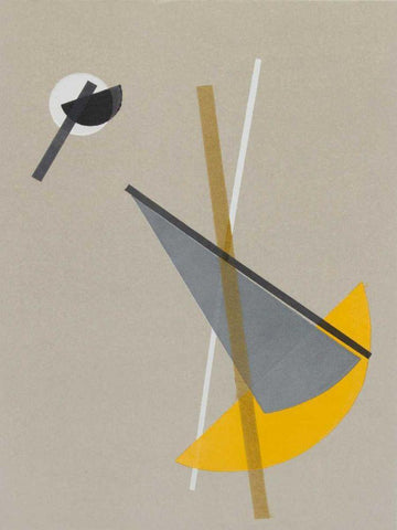 Homage to Bauhaus VI Black Ornate Wood Framed Art Print with Double Matting by Delamater, Rob