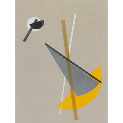 Homage to Bauhaus VI Gold Ornate Wood Framed Art Print with Double Matting by Delamater, Rob