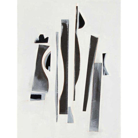 Rhythm Cadence II Black Modern Wood Framed Art Print by Delamater, Rob