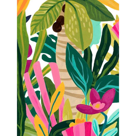Island Thicket IV Black Modern Wood Framed Art Print by Vess, June Erica