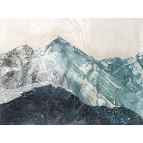 Glacial Peaks I Gold Ornate Wood Framed Art Print with Double Matting by Lam, Vanna