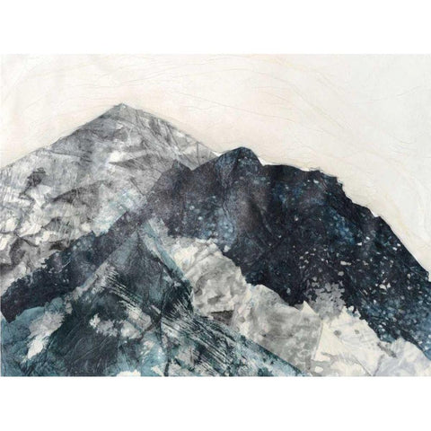 Glacial Peaks II Black Modern Wood Framed Art Print by Lam, Vanna